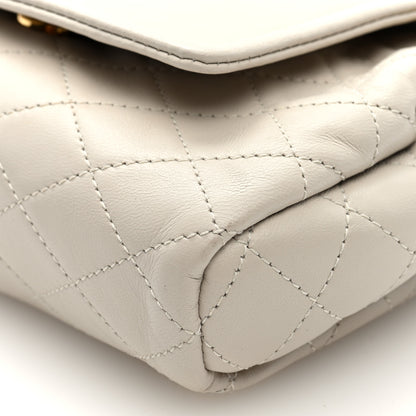 Saint Laurent Lambskin Quilted Monogram Mini Nolita Crema Soft 9 of 10