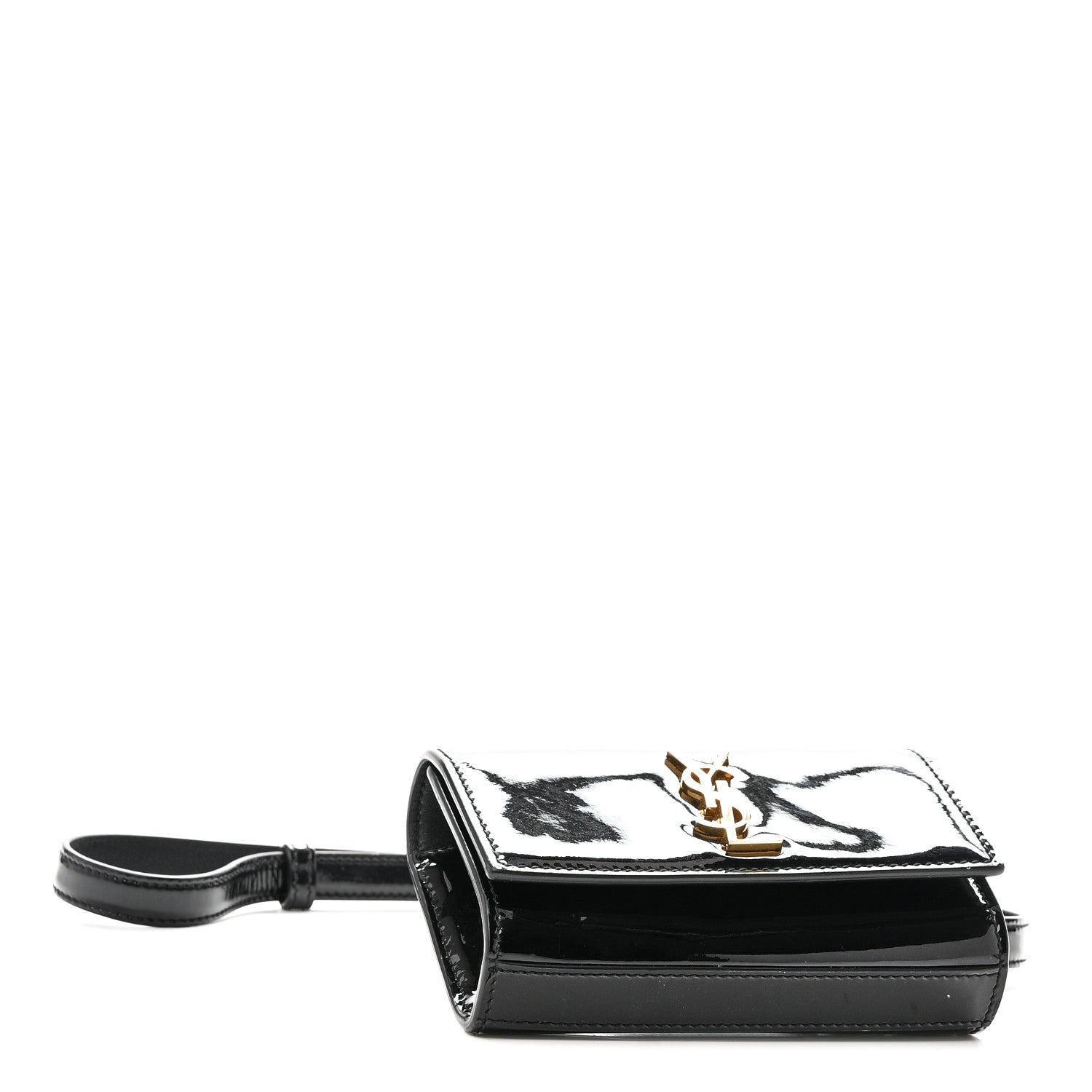 Saint Laurent Patent Monogram Kate Belt Bag Black 4 of 9