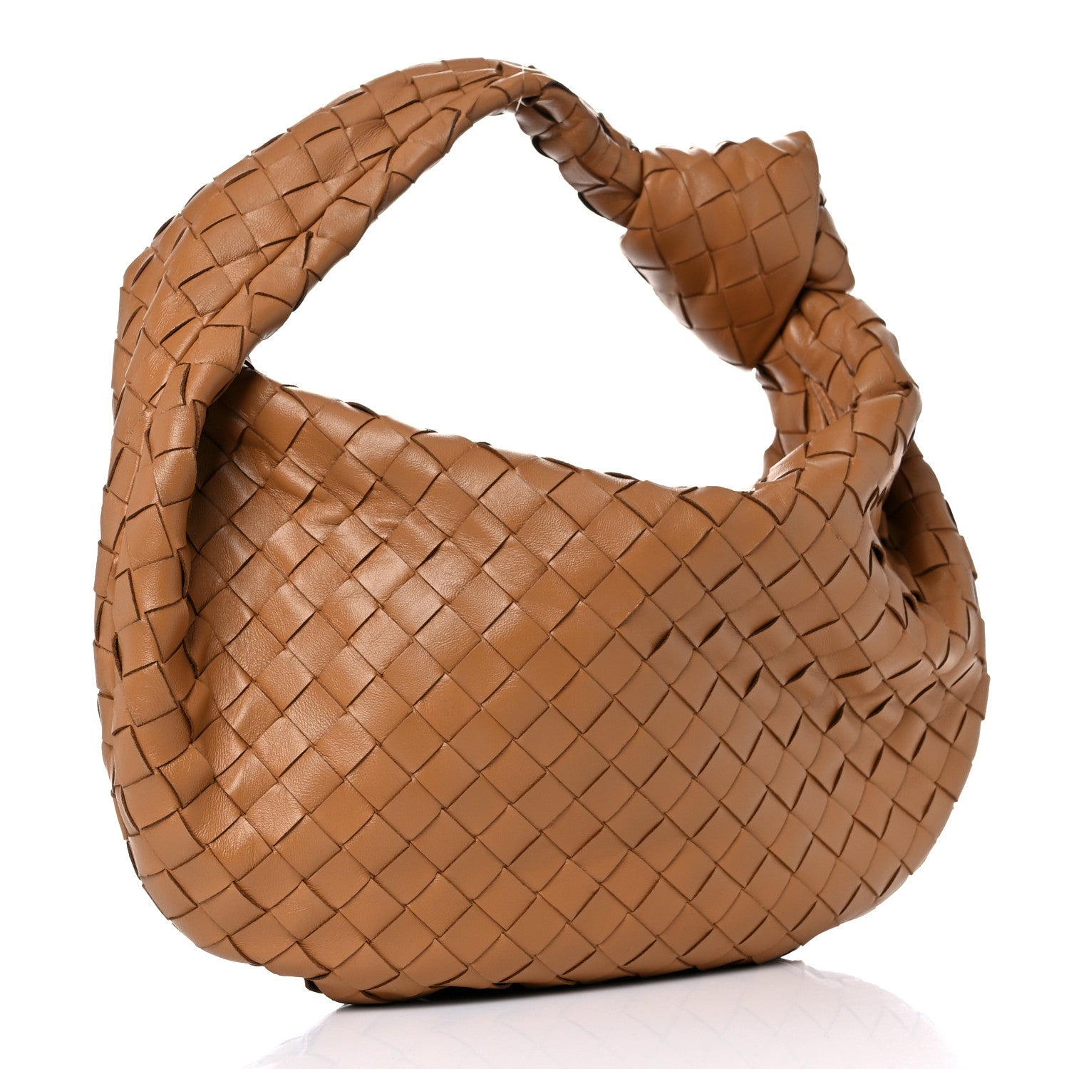 Bottega Veneta Nappa Intrecciato Teen Jodie Hobo Caramel 3 of 8