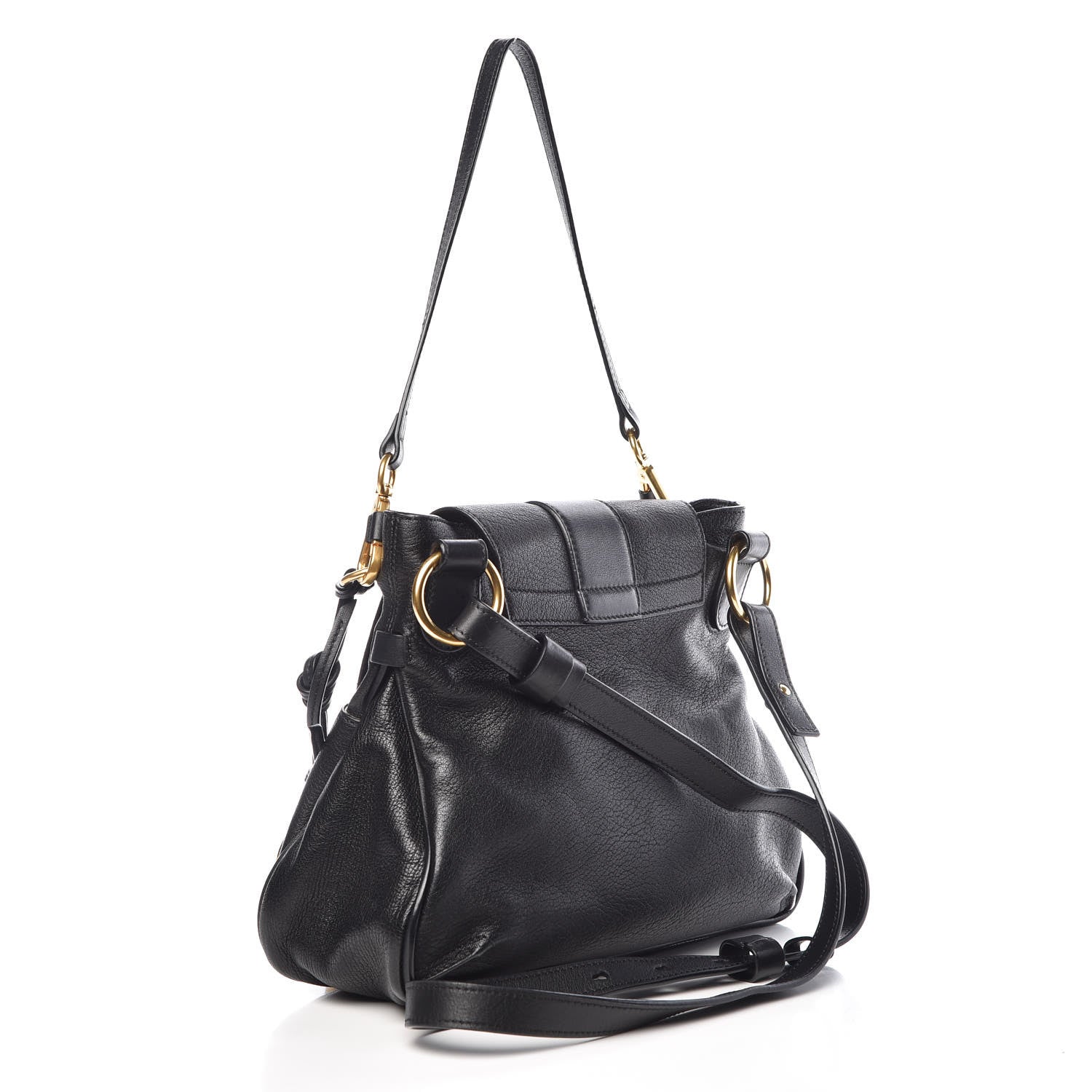 Chloe Grained Lambskin Calfskin Small Lexa Shoulder Bag Black 4 of 10