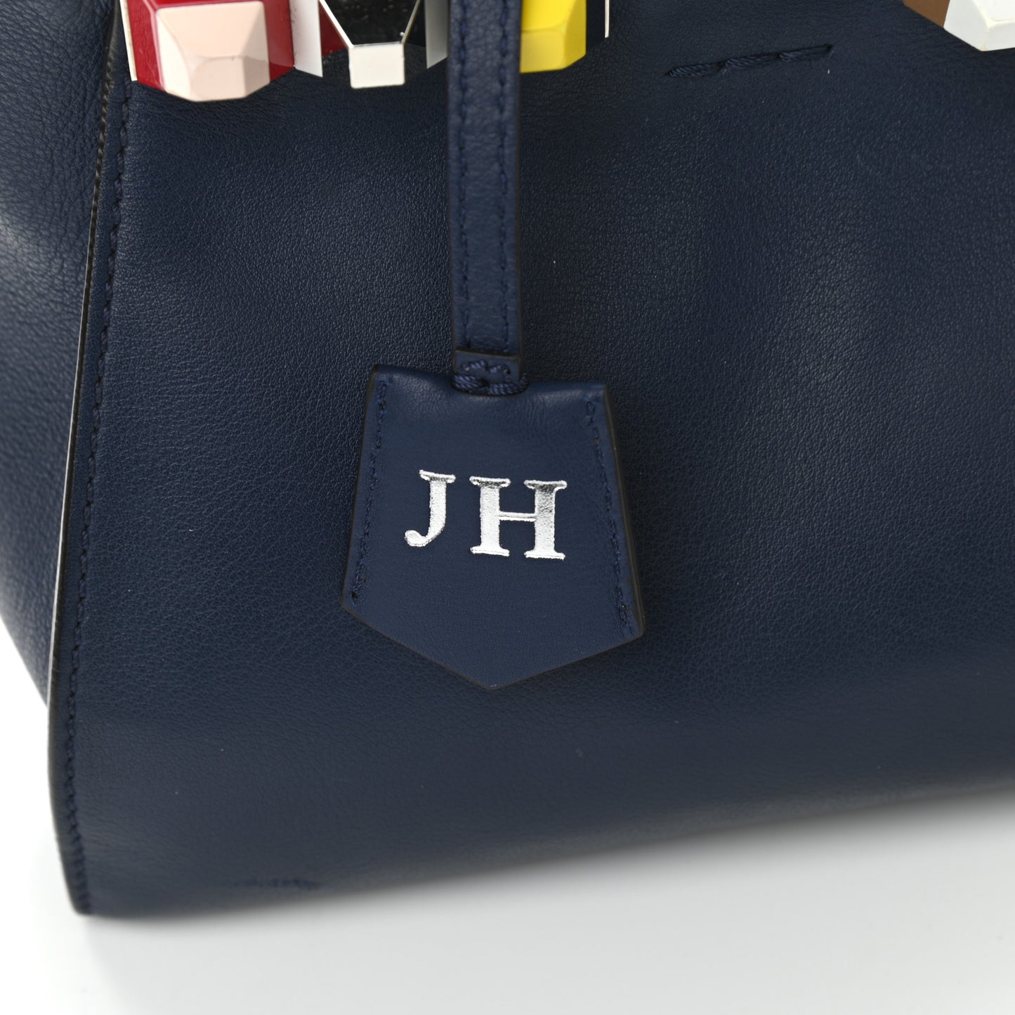 Vitello Dolce Studded Mini 3Jours Tote Blueberry Multicolor