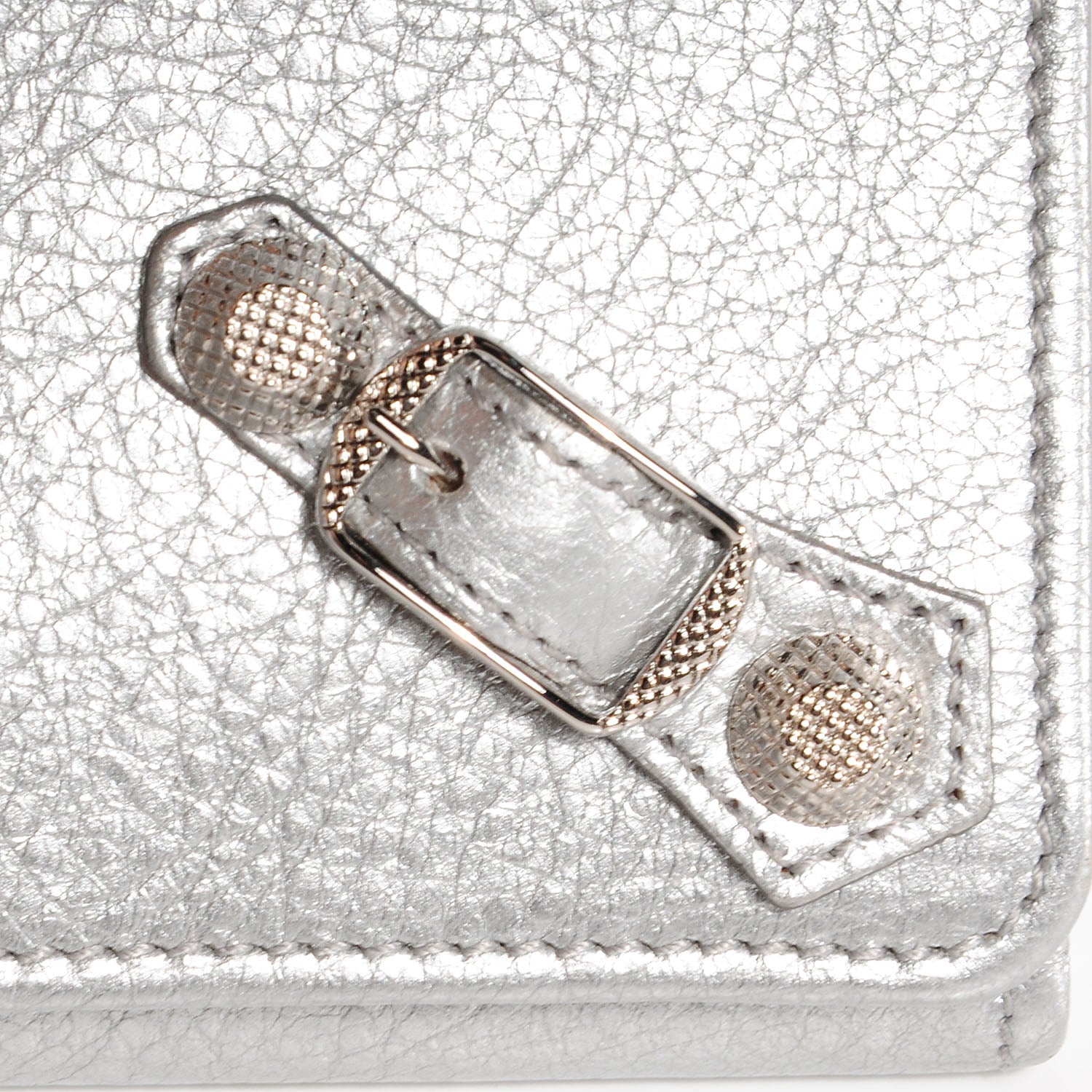 Balenciaga Agneau Giant 12 Silver Hardware Money Wallet Gris Aluminum 5 of 9