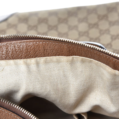 Gucci Monogram Textured Calfskin Large Bree Hobo Beige Ebony Nocciola 9 of 18
