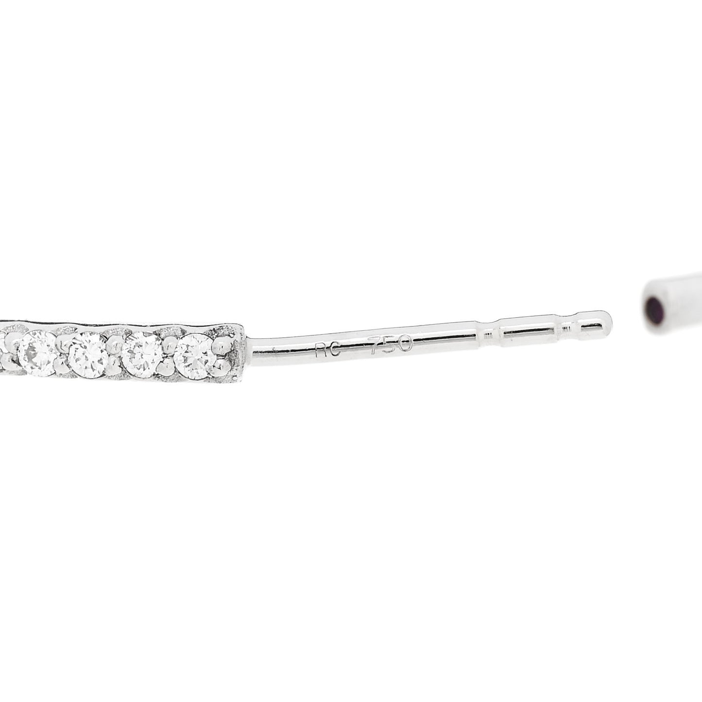 18K White Gold Diamond 1.75ctw Inside Out Hoop Earrings