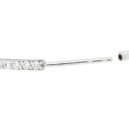 Roberto Coin 18K White Gold Diamond 1.75ctw Inside Out Hoop Earrings 5 of 5
