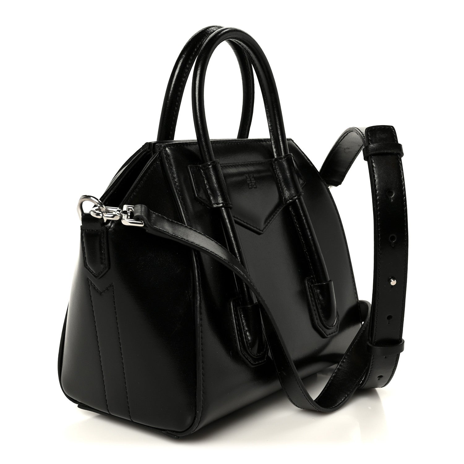 Givenchy Box Calfskin Small Lock Antigona Shoulder Bag Black 3 of 10
