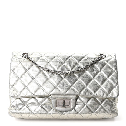 Chanel Metallic Aged Calfskin Quilted 2.55 Reissue 227 Flap Silver 1 of 10