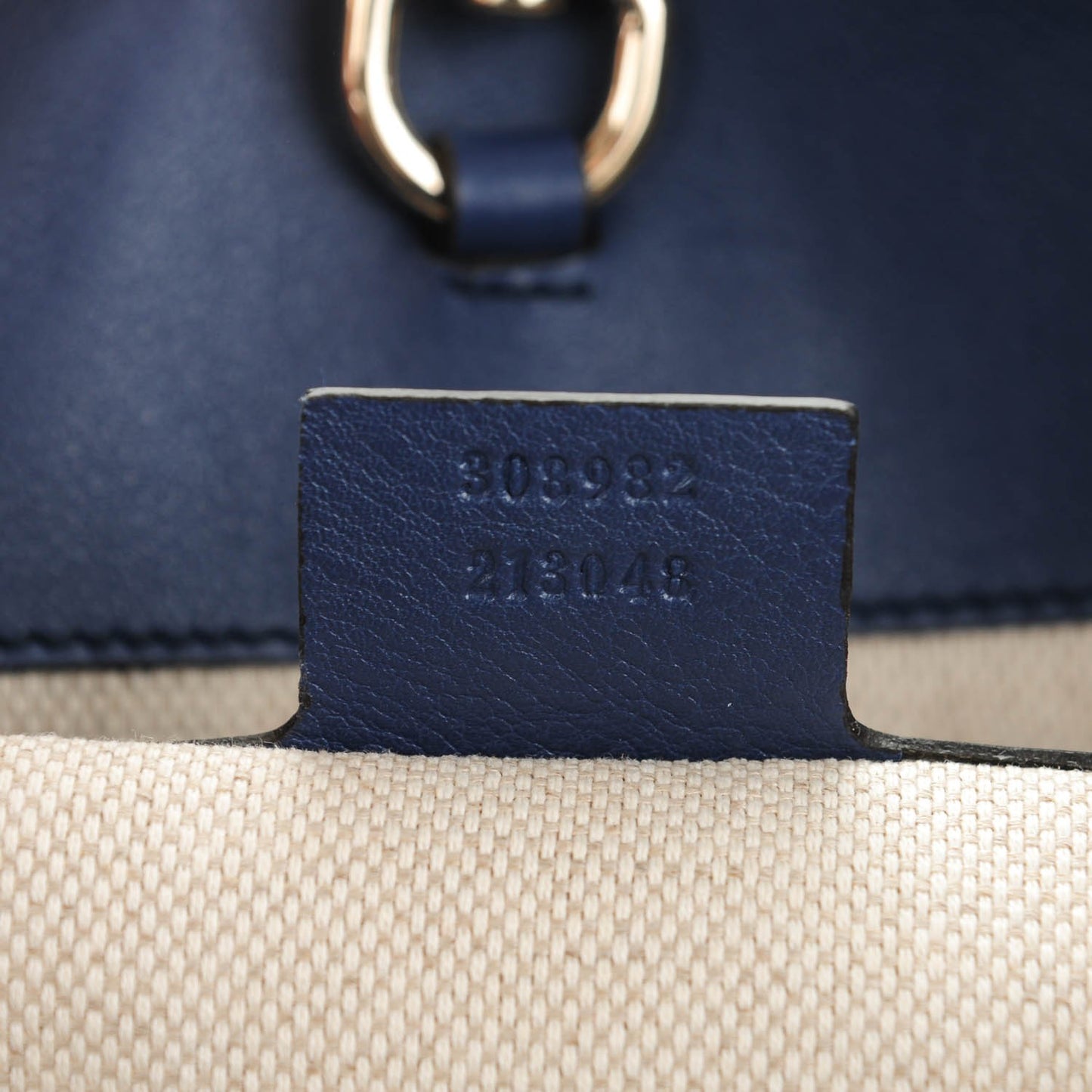 Patent Medium Soho Chain Shoulder Bag Uniform Blue