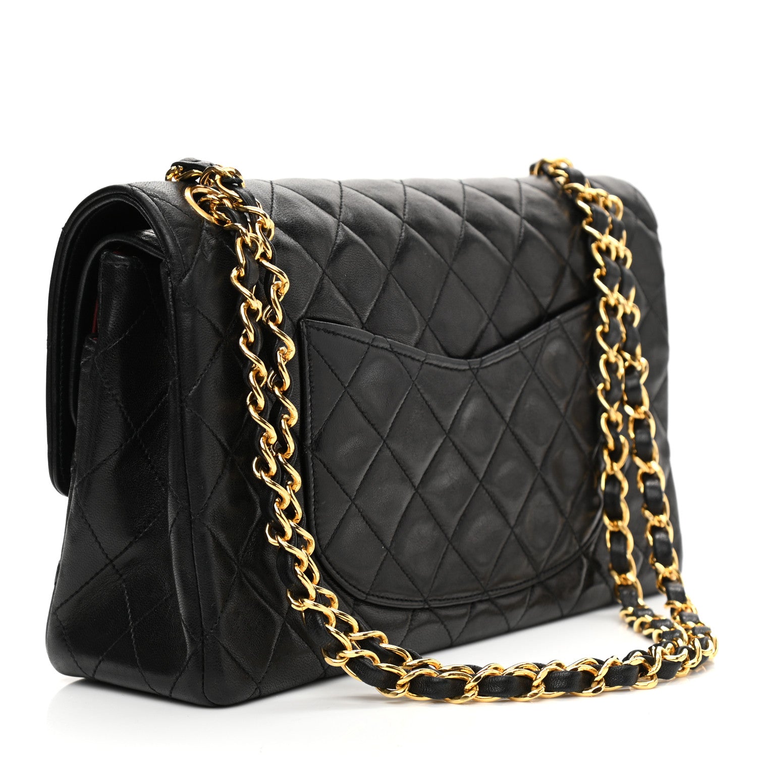 Chanel Lambskin Quilted Medium Double Flap Black 3 of 13