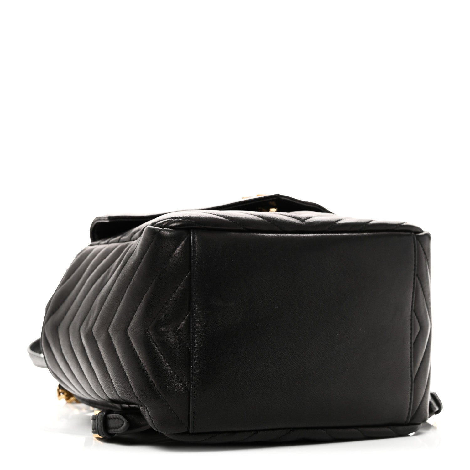 Saint Laurent Lambskin Matelasse Monogram Joe Backpack Black 4 of 10