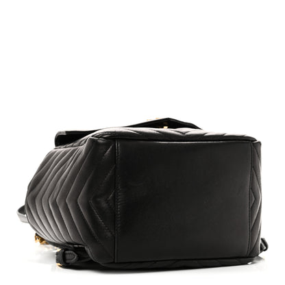 Saint Laurent Lambskin Matelasse Monogram Joe Backpack Black 4 of 10