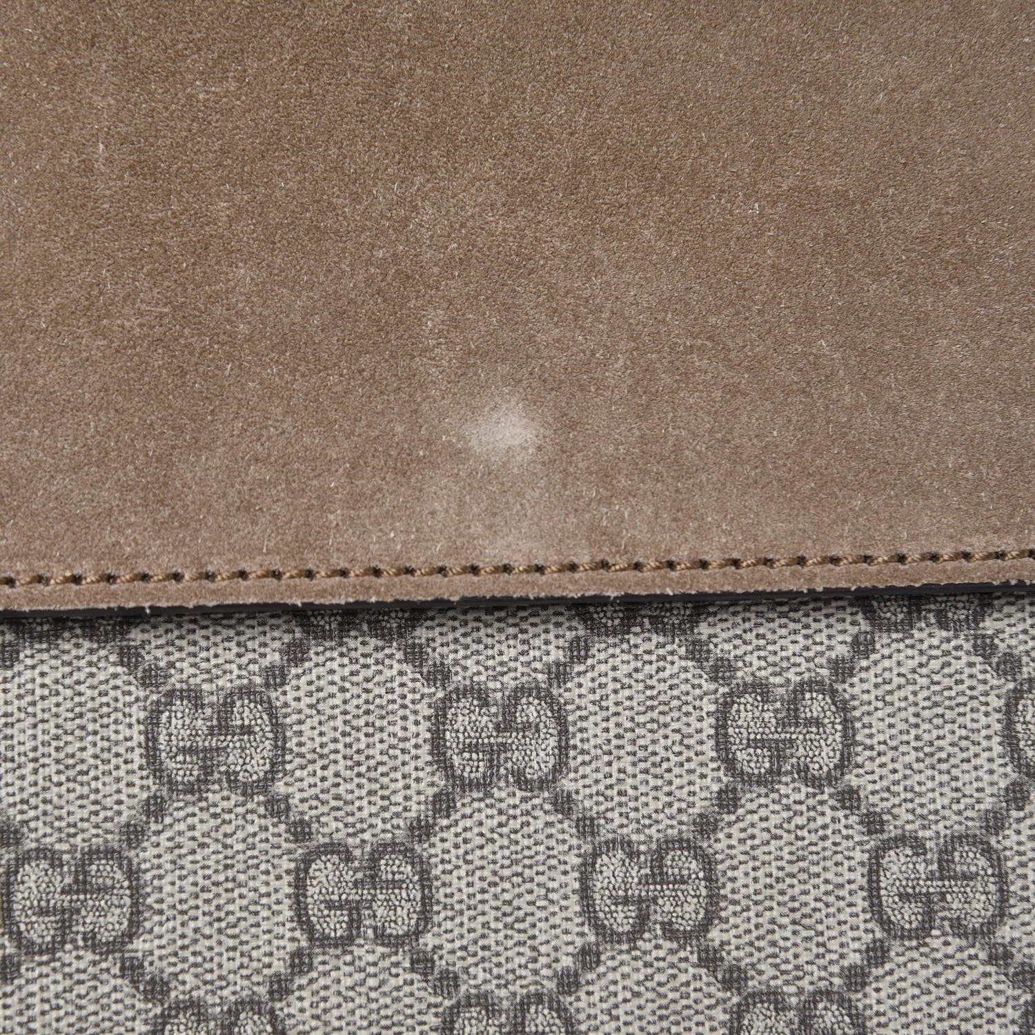 Gucci GG Supreme Monogram Medium Dionysus Shoulder Bag Taupe 9 of 12