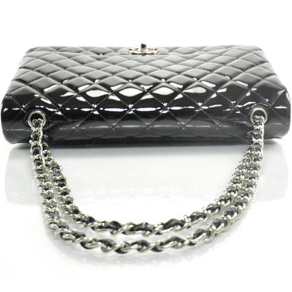Chanel Patent Maxi Double Flap Black SHW 5 of 9