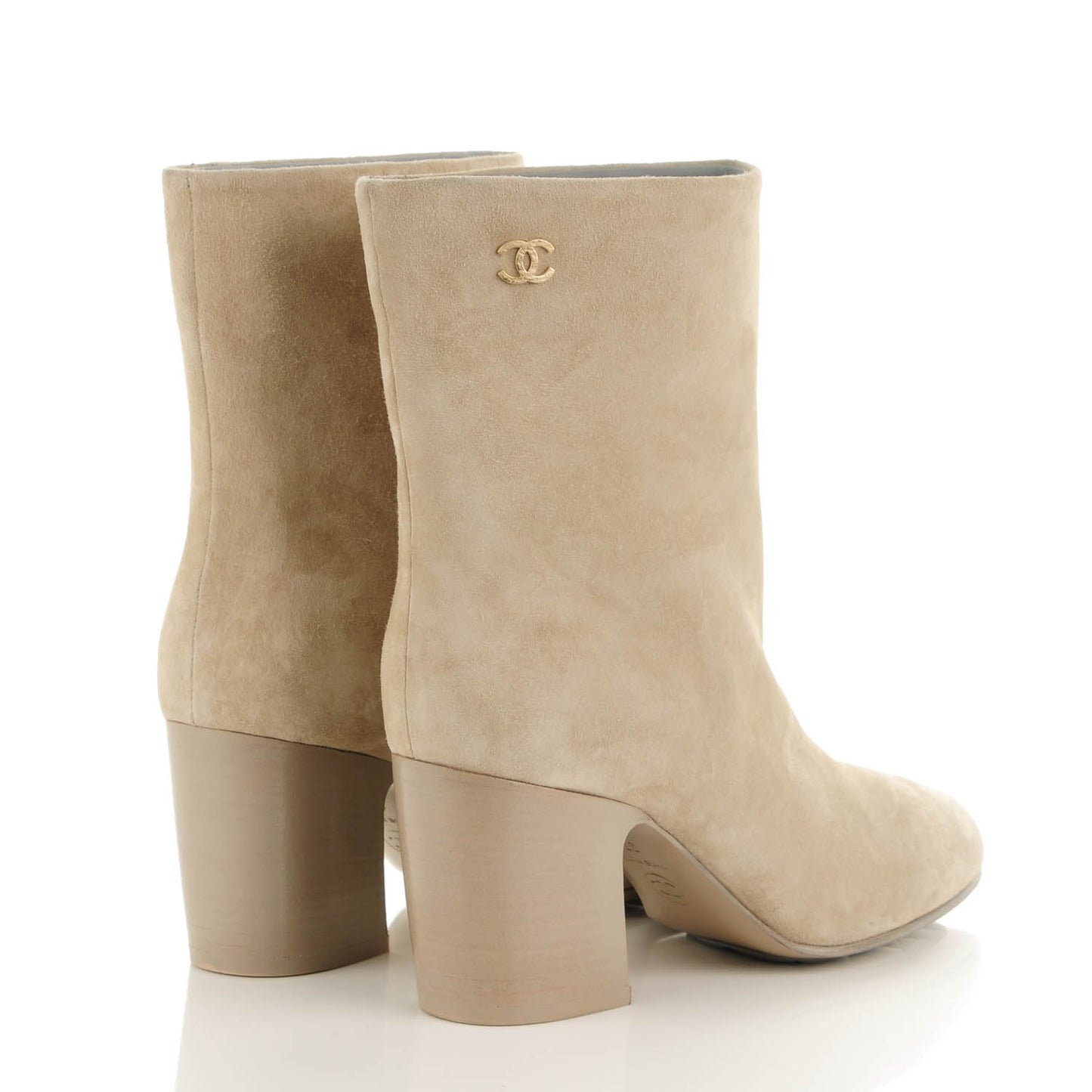 Suede CC Short Boots 37.5 Beige