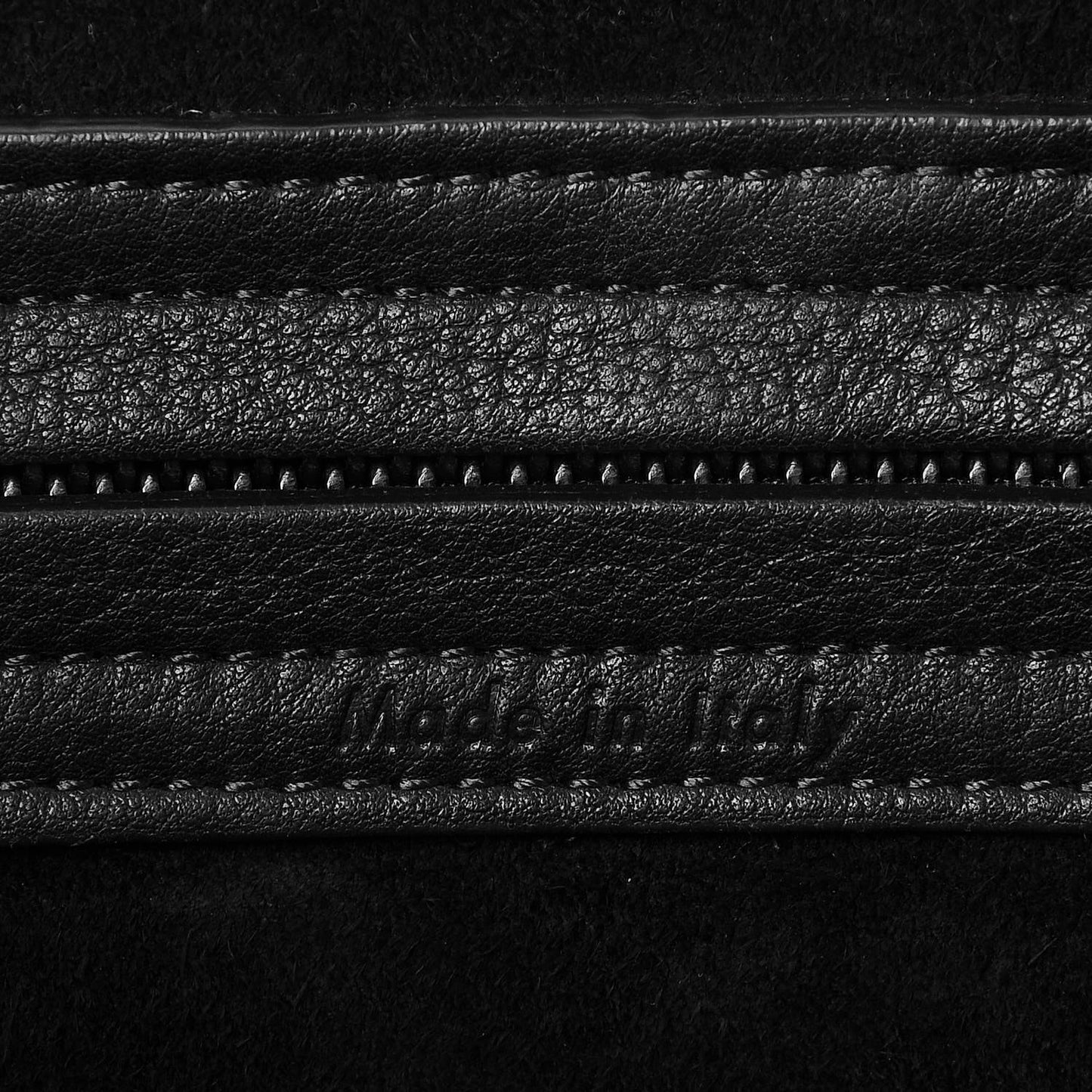 Supple Calfskin Medium Phantom Luggage Black