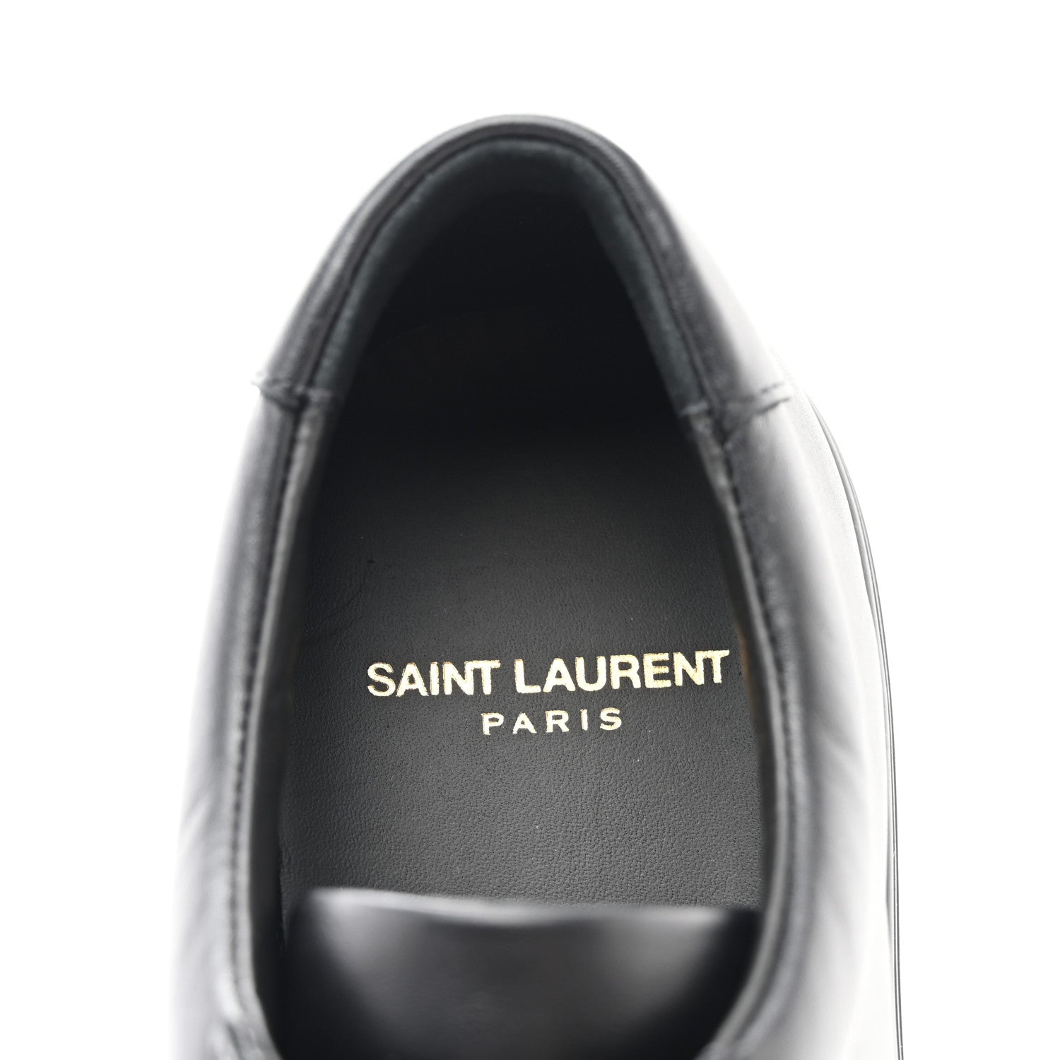 Saint Laurent Calfskin Andy Low Top Sneakers 38.5 Black 7 of 9