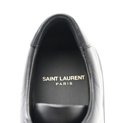 Saint Laurent Calfskin Andy Low Top Sneakers 38.5 Black 7 of 9