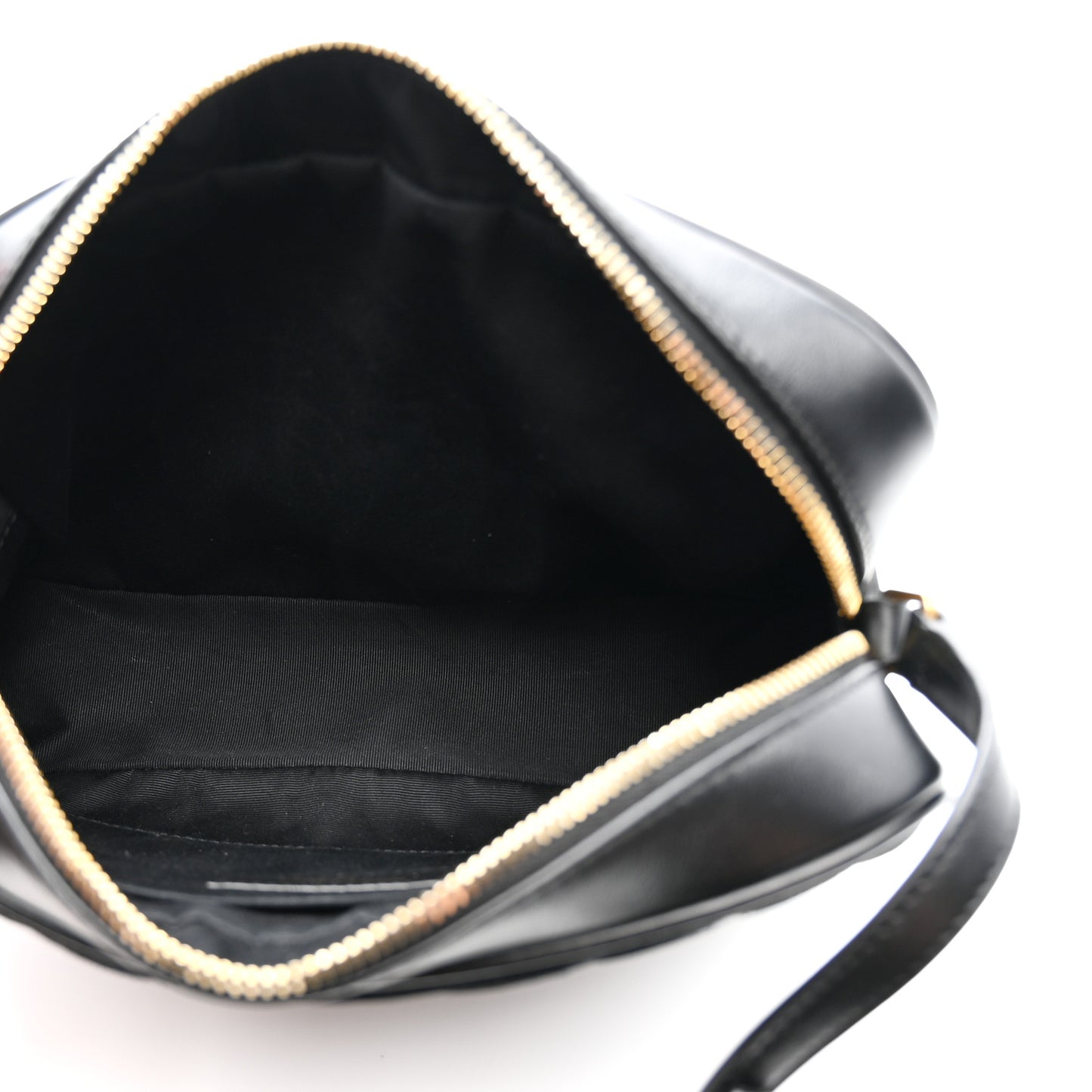 Suede Calfskin Monogram Lou Camera Bag Black