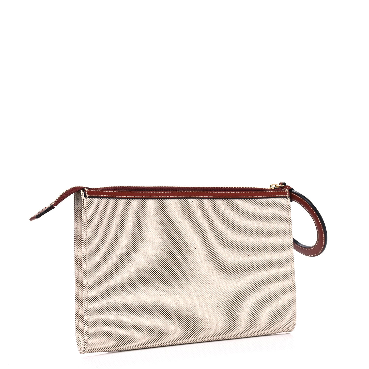 Chloe Cotton Calfskin Hope Clutch Sepia Brown 2 of 4