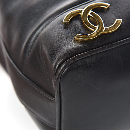 Chanel Lambskin CC Drawstring Shoulder Bag Black 13 of 17