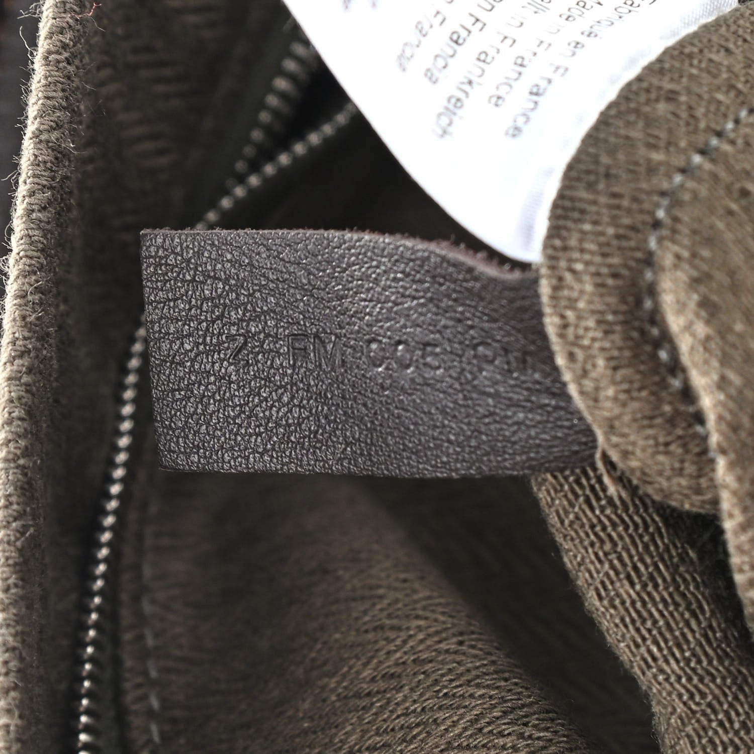 Hermes Herringbone Canvas Swift Maline Bag Kaki Ebene 6 of 8
