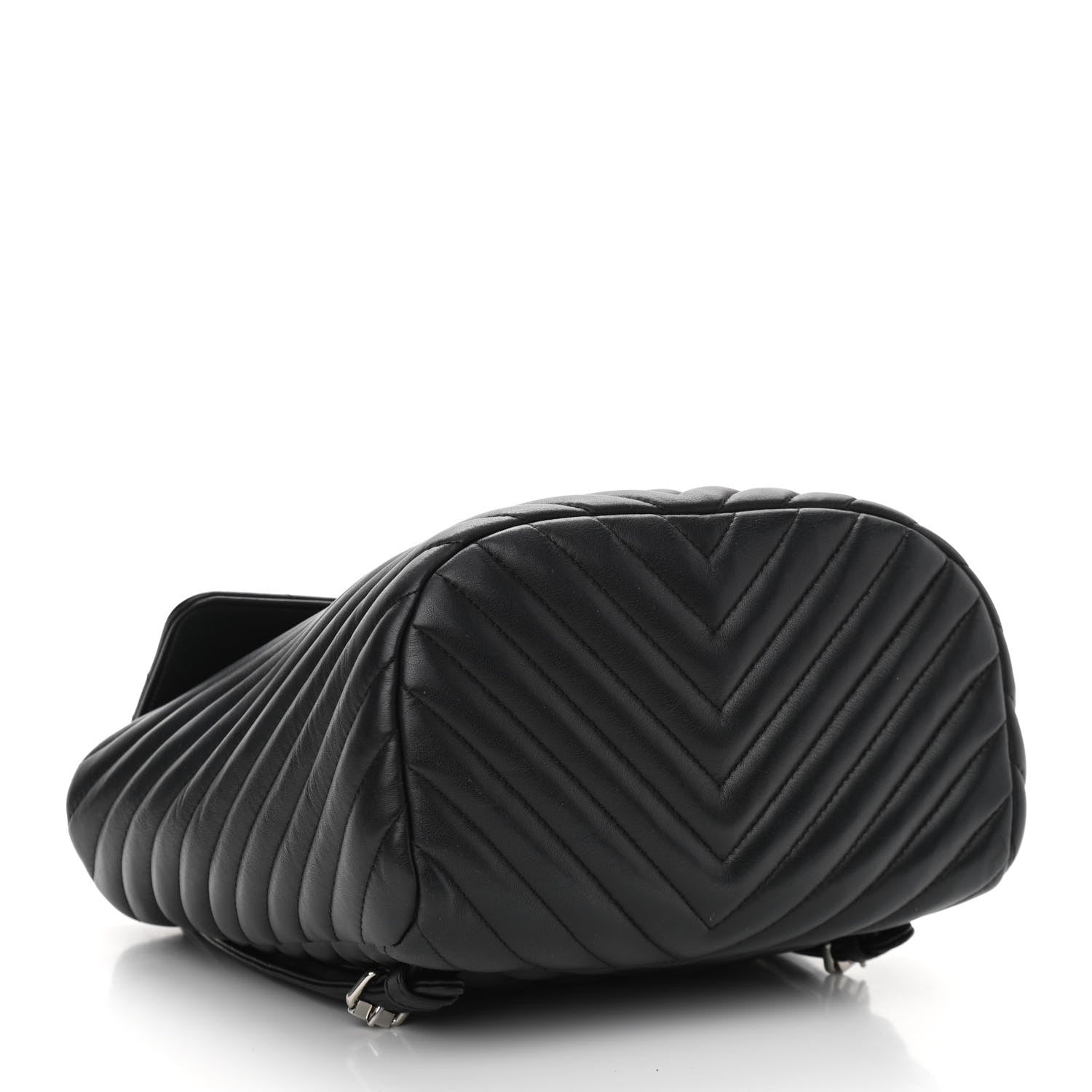 Chanel Calfskin Chevron Quilted Small Urban Spirit Backpack Black 4 of 10