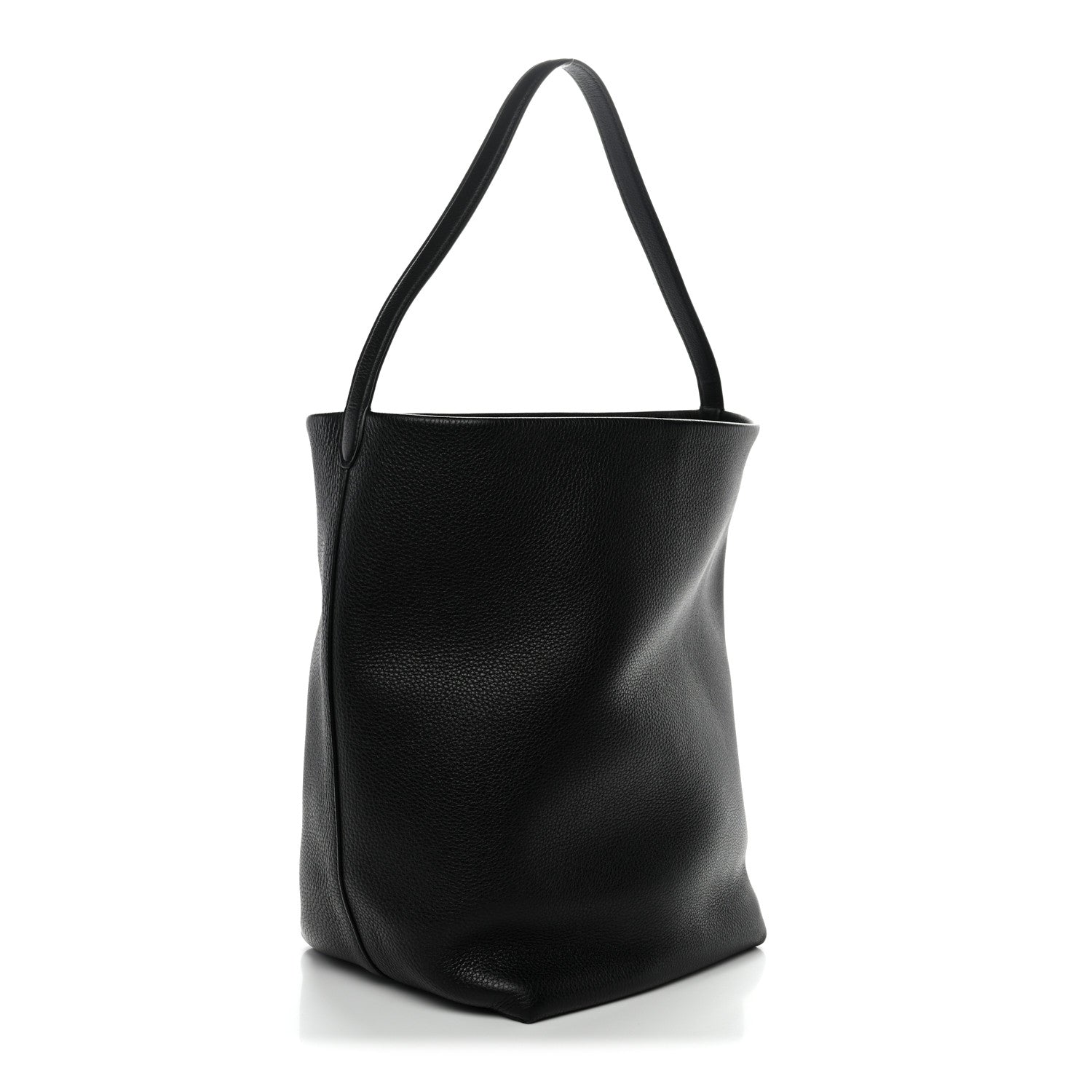 The Row Grained Calfskin Large N/S Park Tote Black 3 of 12