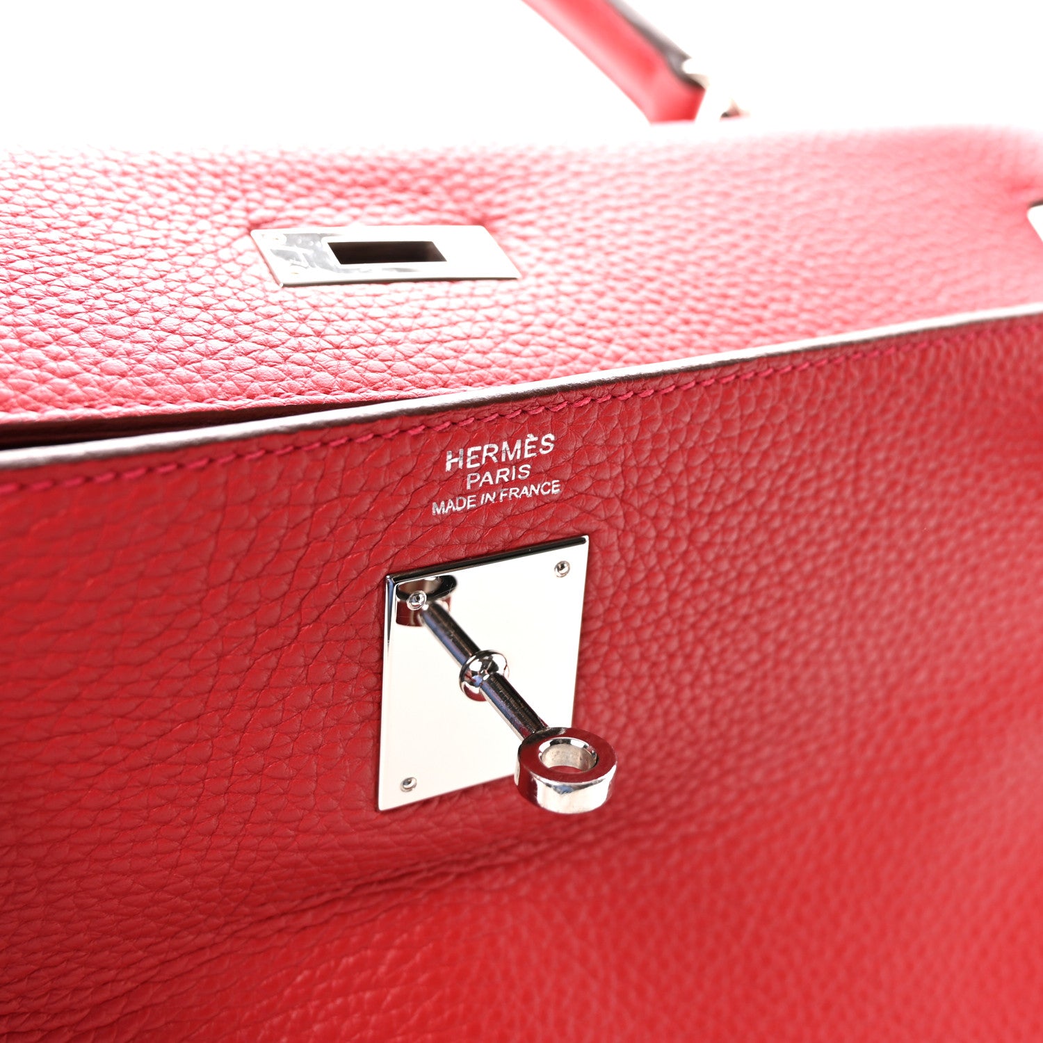 Hermes Togo Kelly Retourne 32 Rouge Casaque 6 of 10