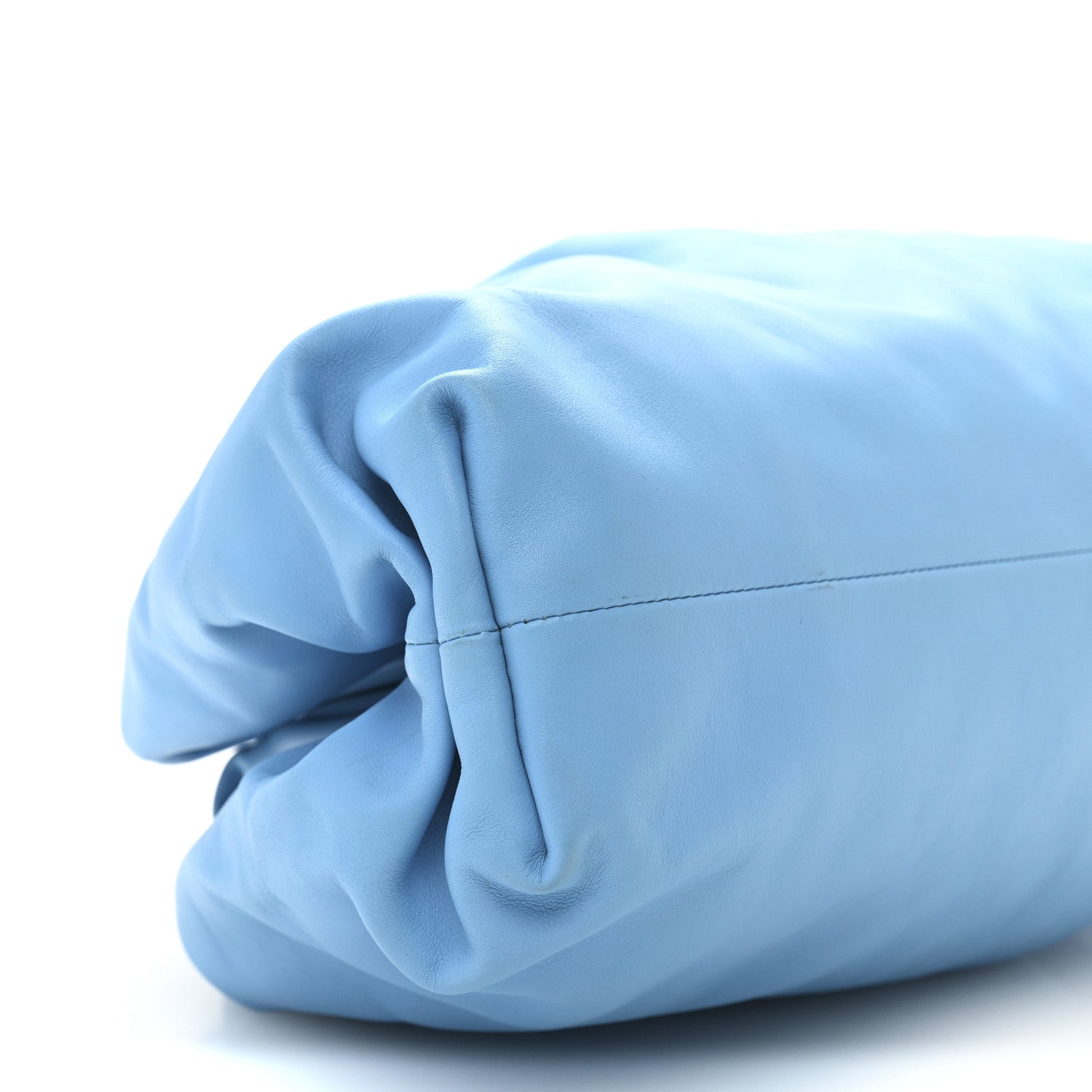 Bottega Veneta Smooth Butter Calf The Pouch Oversized Clutch Sky Blue 9 of 13