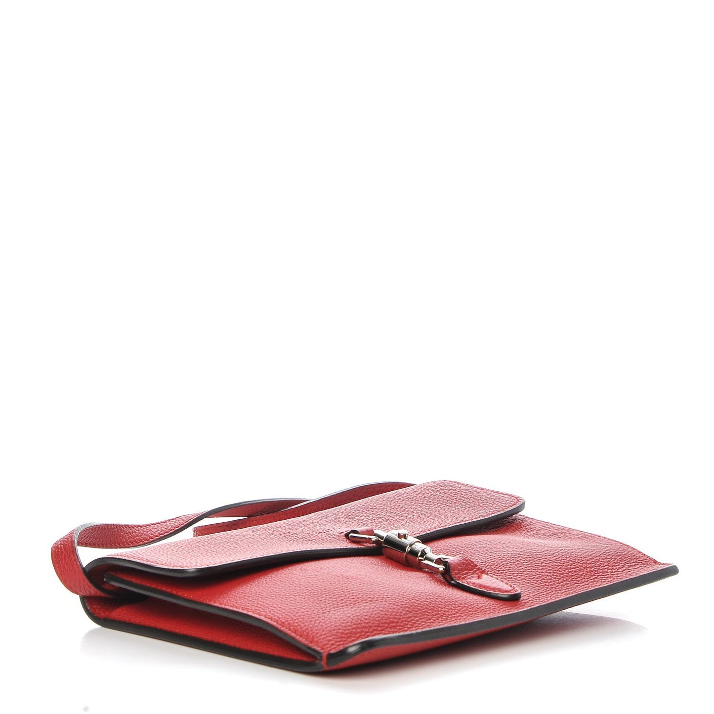 Grand Prix Calfskin Jackie Convertible Shoulder Bag Hibiscus Red