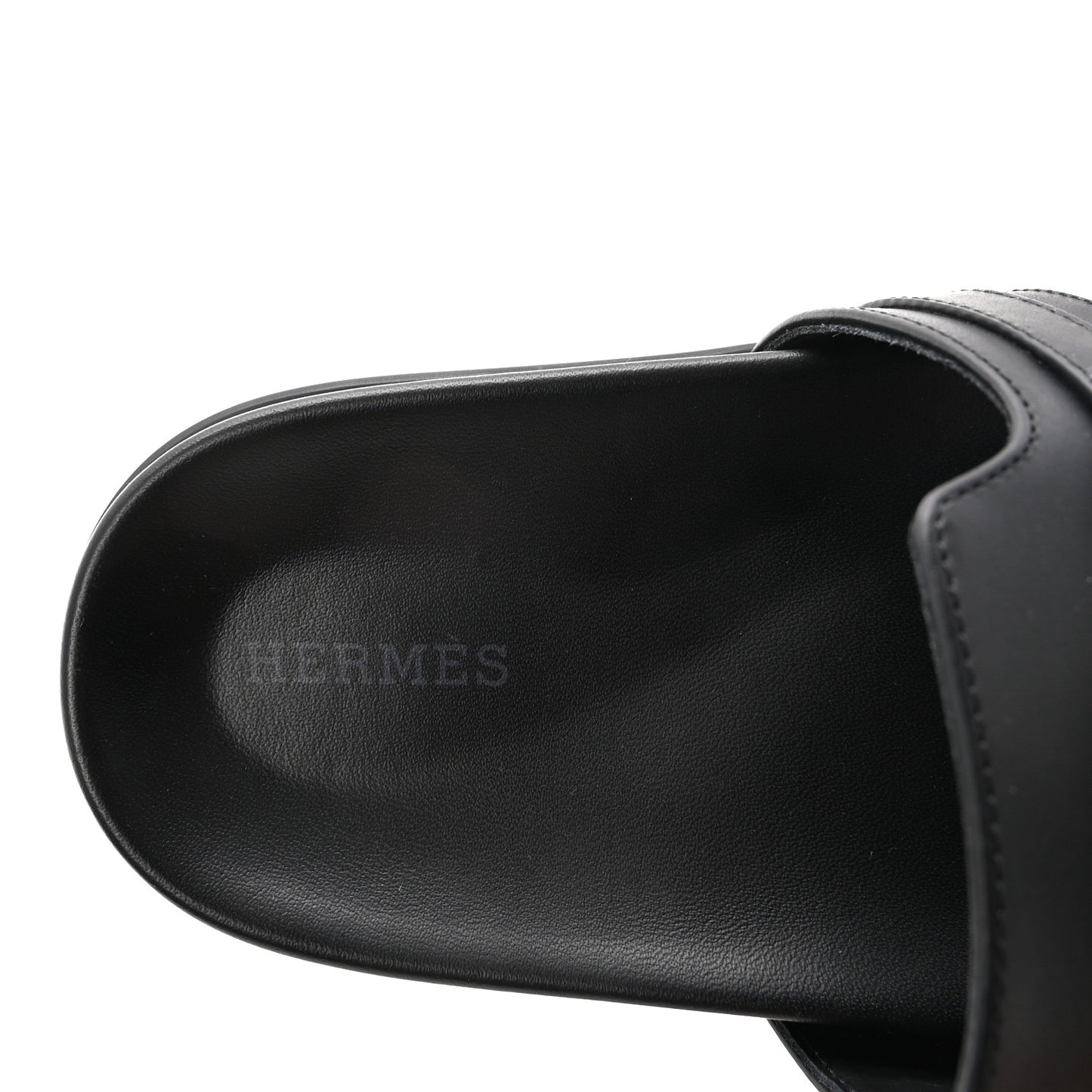 Calfskin Womens Empire Sandals 40 Black