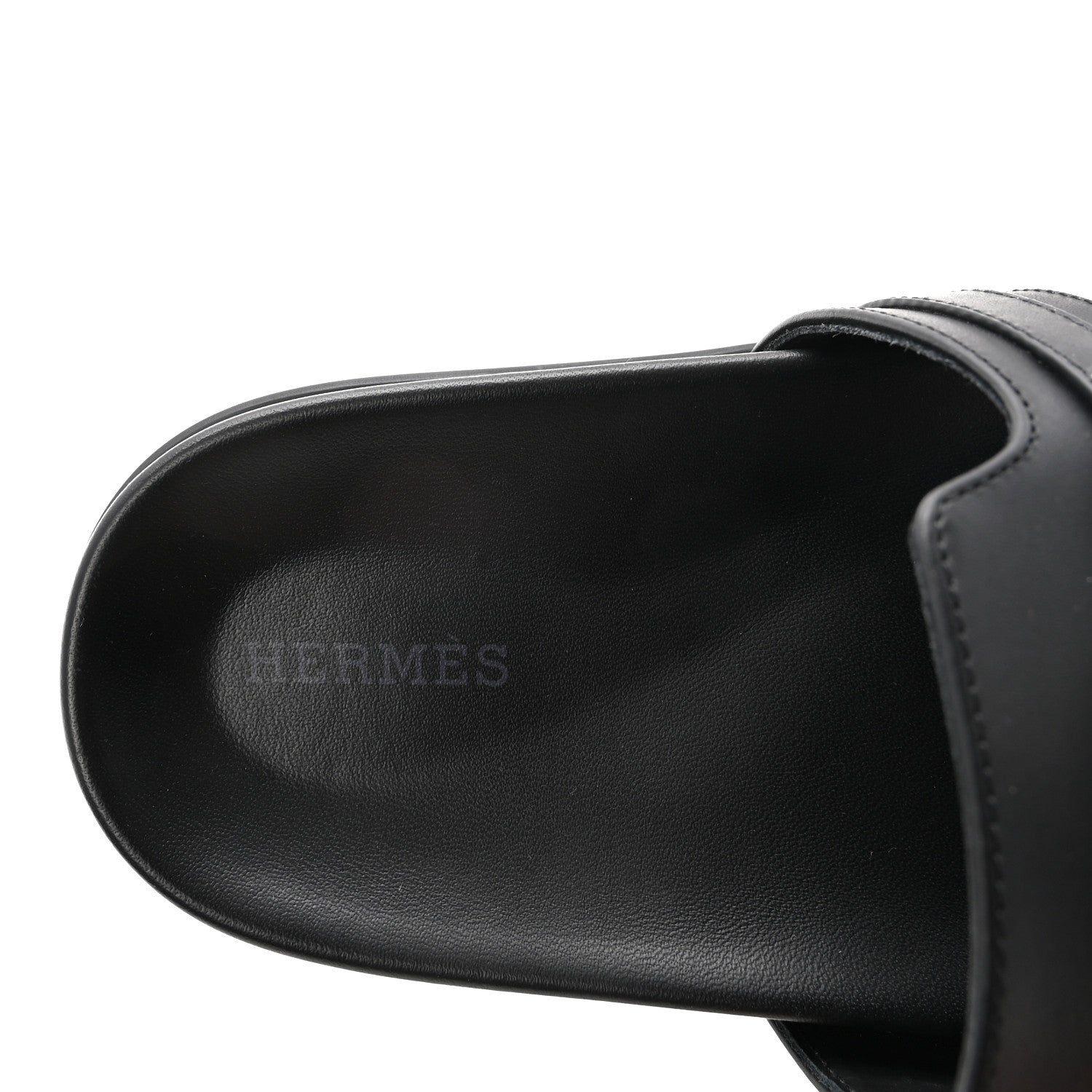 Hermes Calfskin Womens Empire Sandals 40 Black 8 of 9
