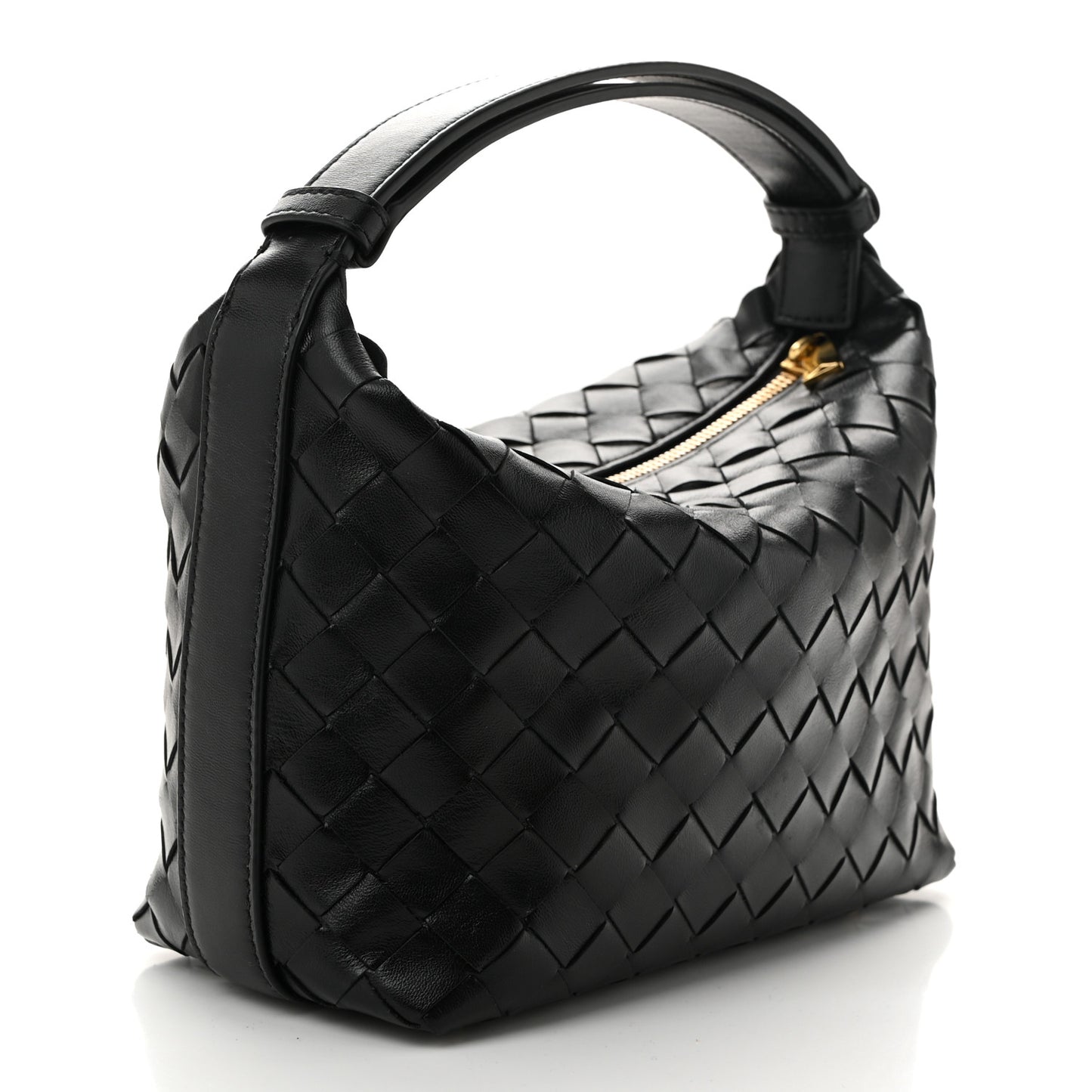 Calfskin Nappa Intrecciato Mini Wallace Black