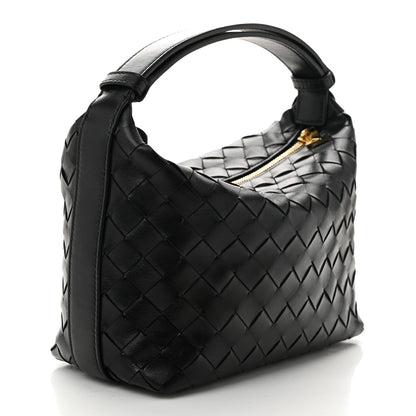 Bottega Veneta Calfskin Nappa Intrecciato Mini Wallace Black 3 of 10