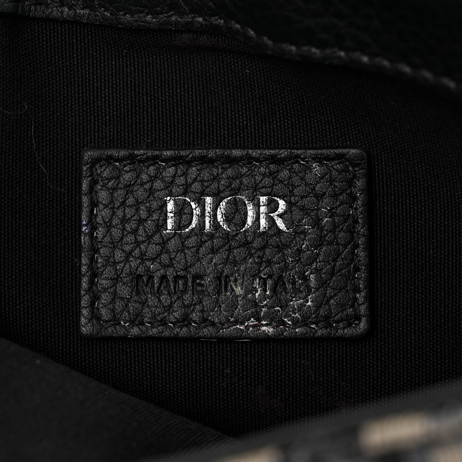 Christian Dior Oblique Saddle Messenger Pouch Beige Black 6 of 10