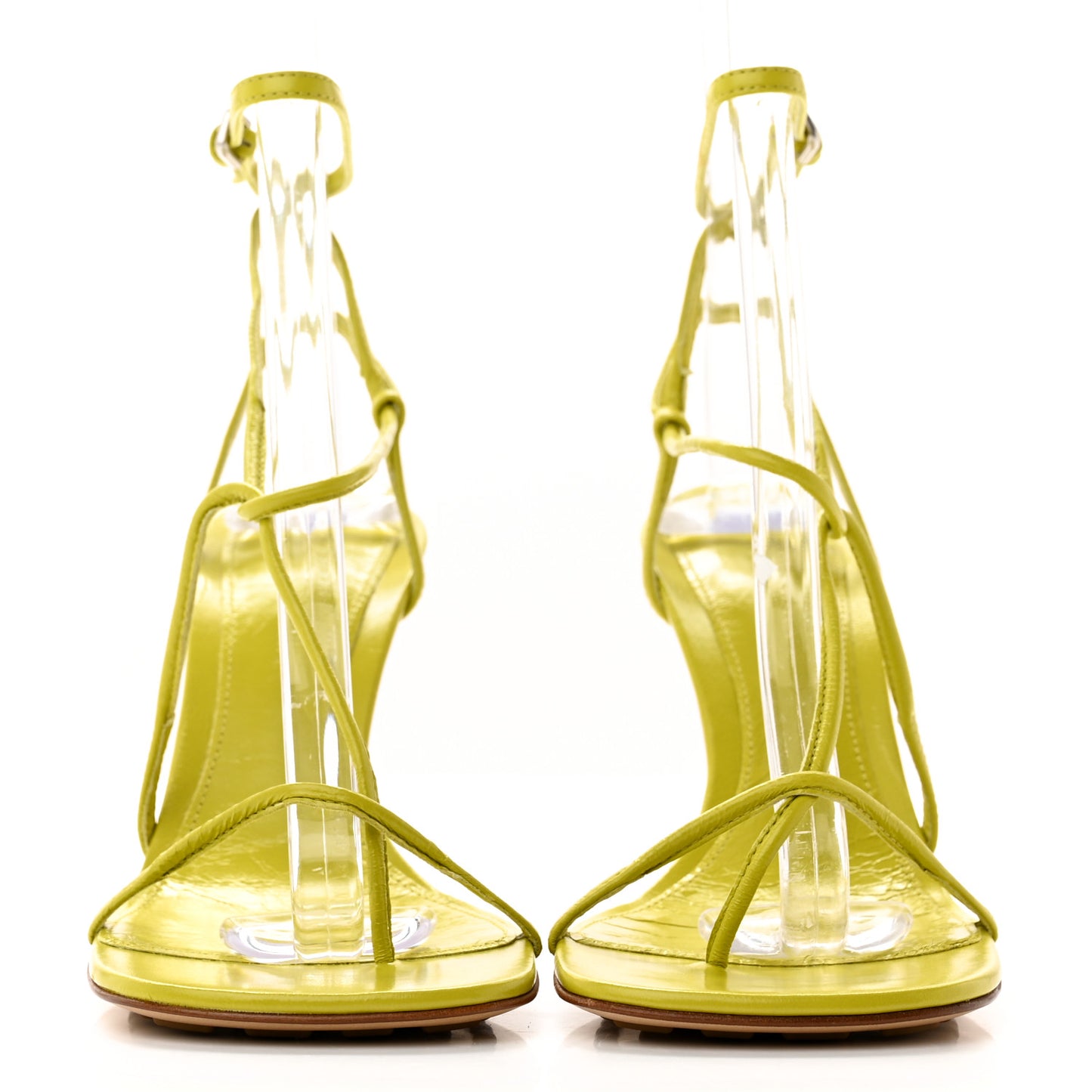 Crush Calfskin The Line 90mm Sandals 36 Acid