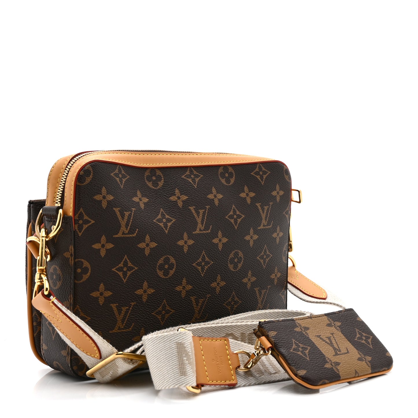 X NIGO Reverse Monogram Stripes Trio Messenger