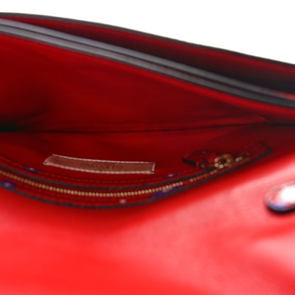 Valentino Garavani Nappa Enchanted Wonderland Rockstud Wristlet Clutch Red 5 of 9