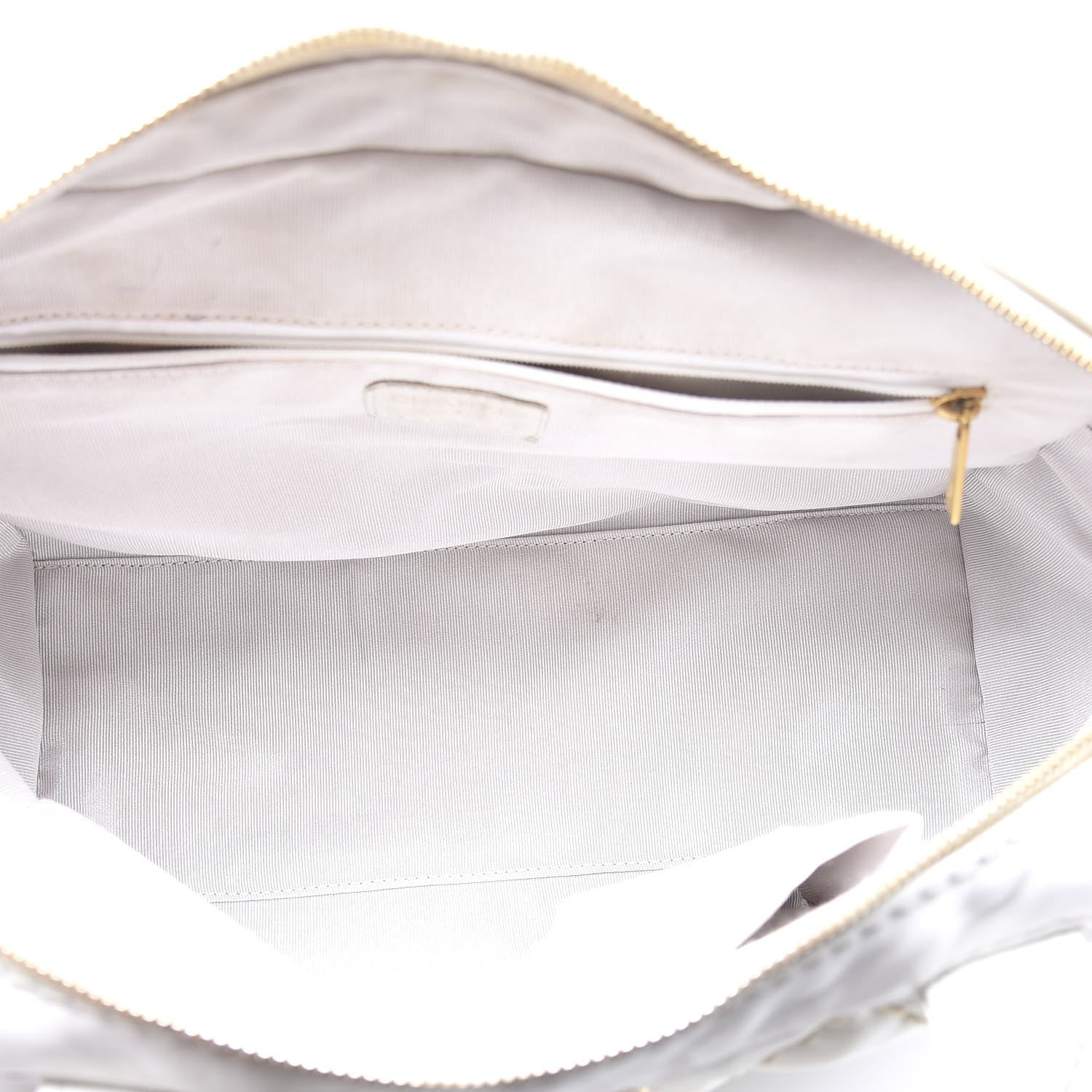 Chanel Calfskin Stitch Bowler White 4 of 9