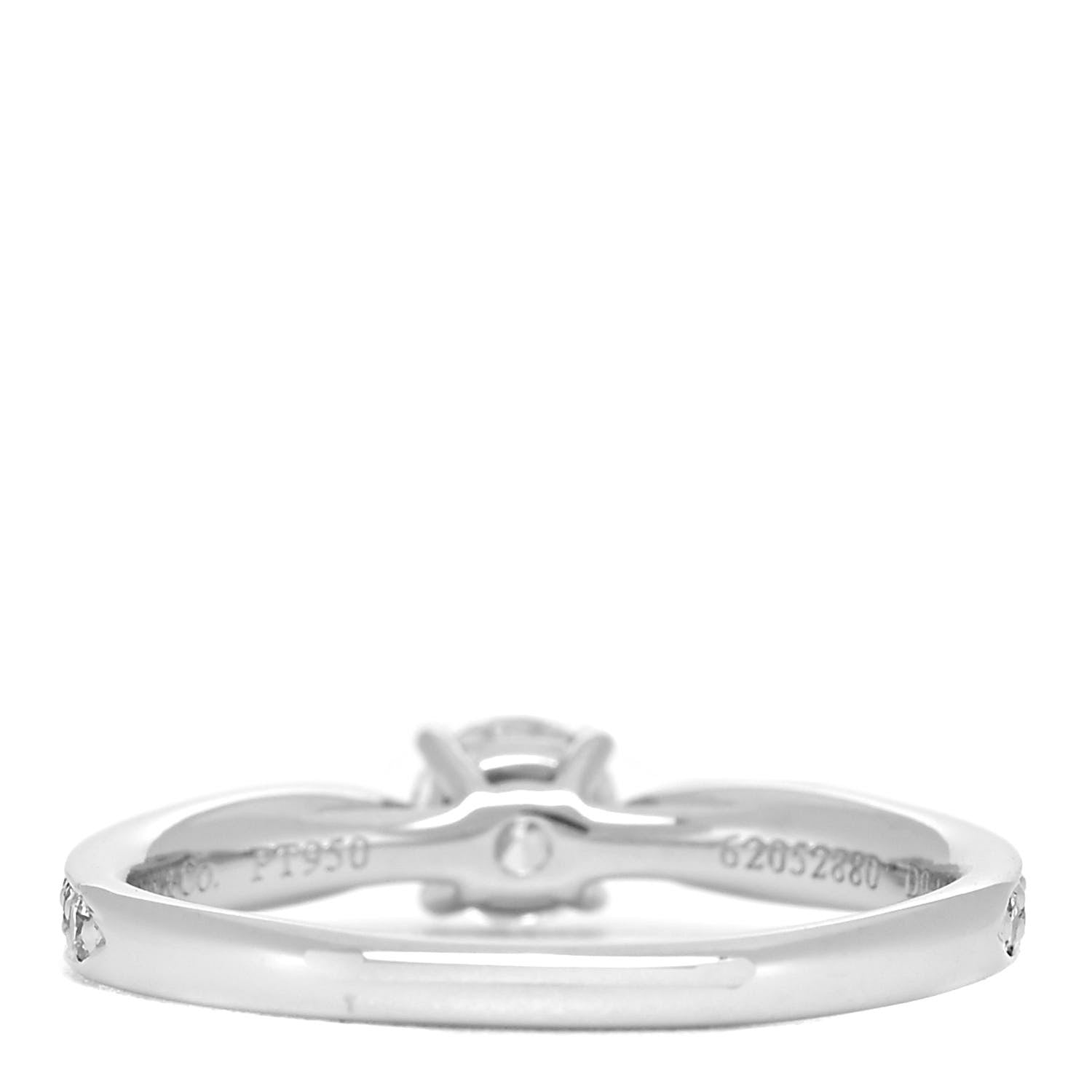 Tiffany Platinum Diamond .23ct Harmony Round Brilliant Engagement Ring 47 4 3 of 7