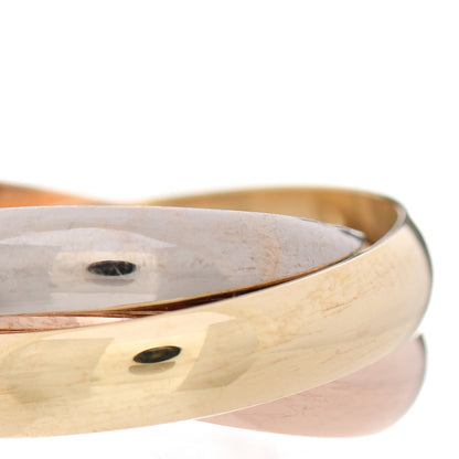 Cartier 18K Pink Yellow White Gold Classic Trinity Ring 48 4.5 7 of 7