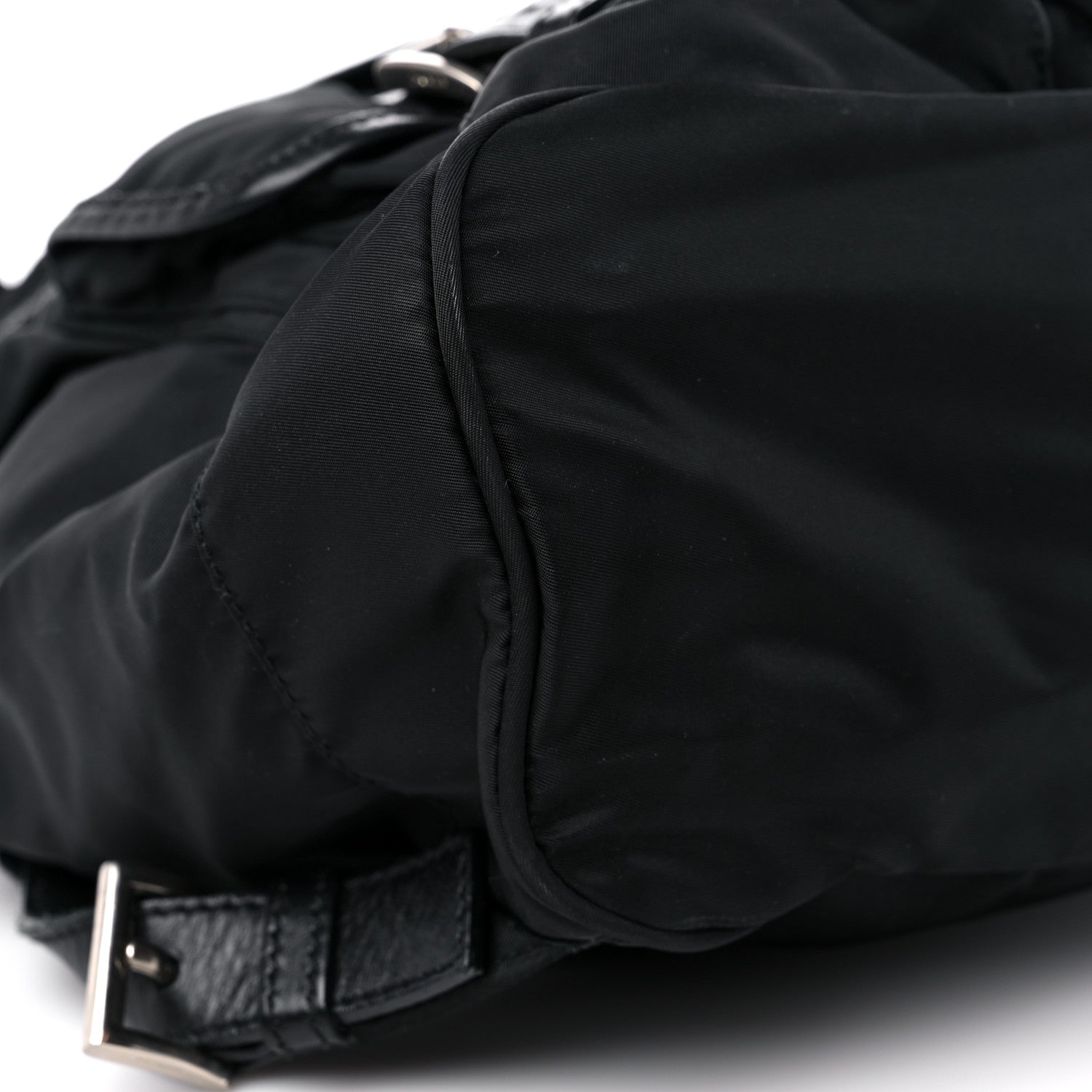 Prada Nylon Vela Medium Backpack Black 7 of 13