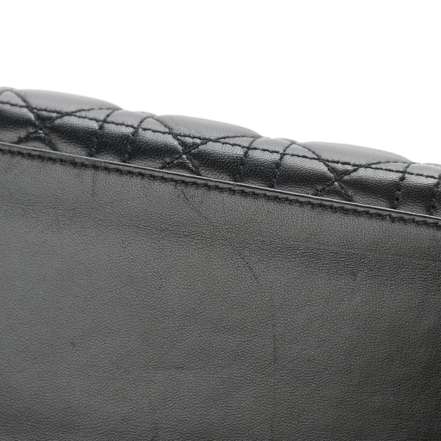 Lambskin Cannage Medium Lady Dior Black