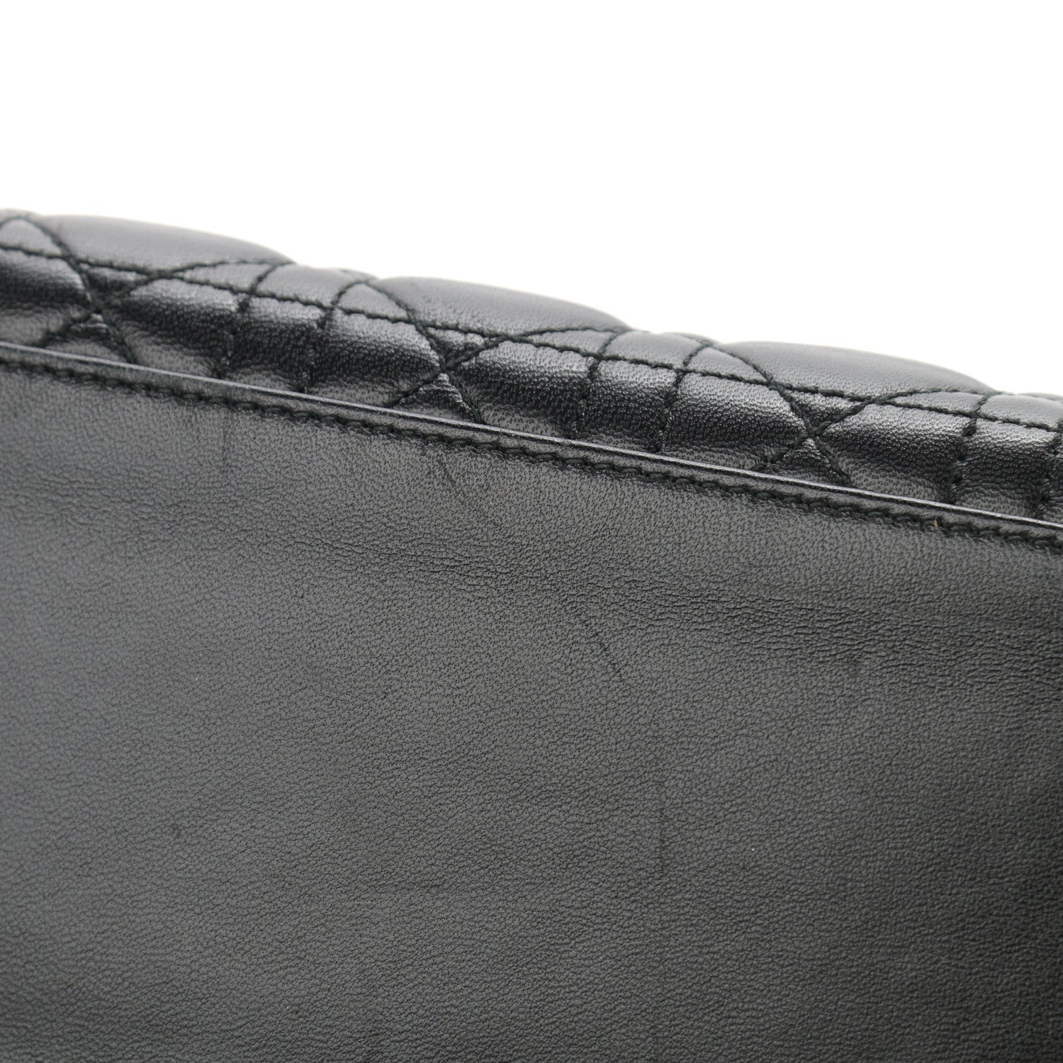 Christian Dior Lambskin Cannage Medium Lady Dior Black 10 of 11