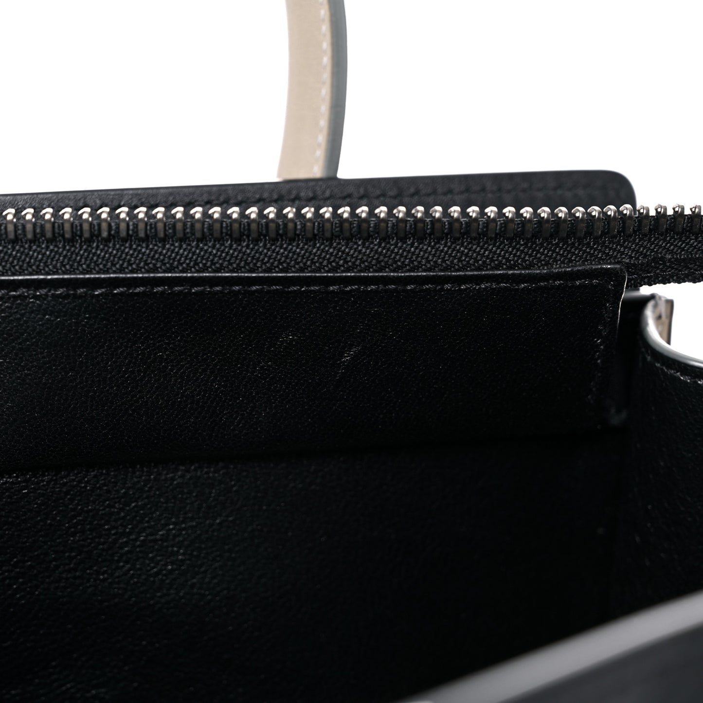 Shiny Smooth Calfskin Micro Tri-Color Luggage Quartz