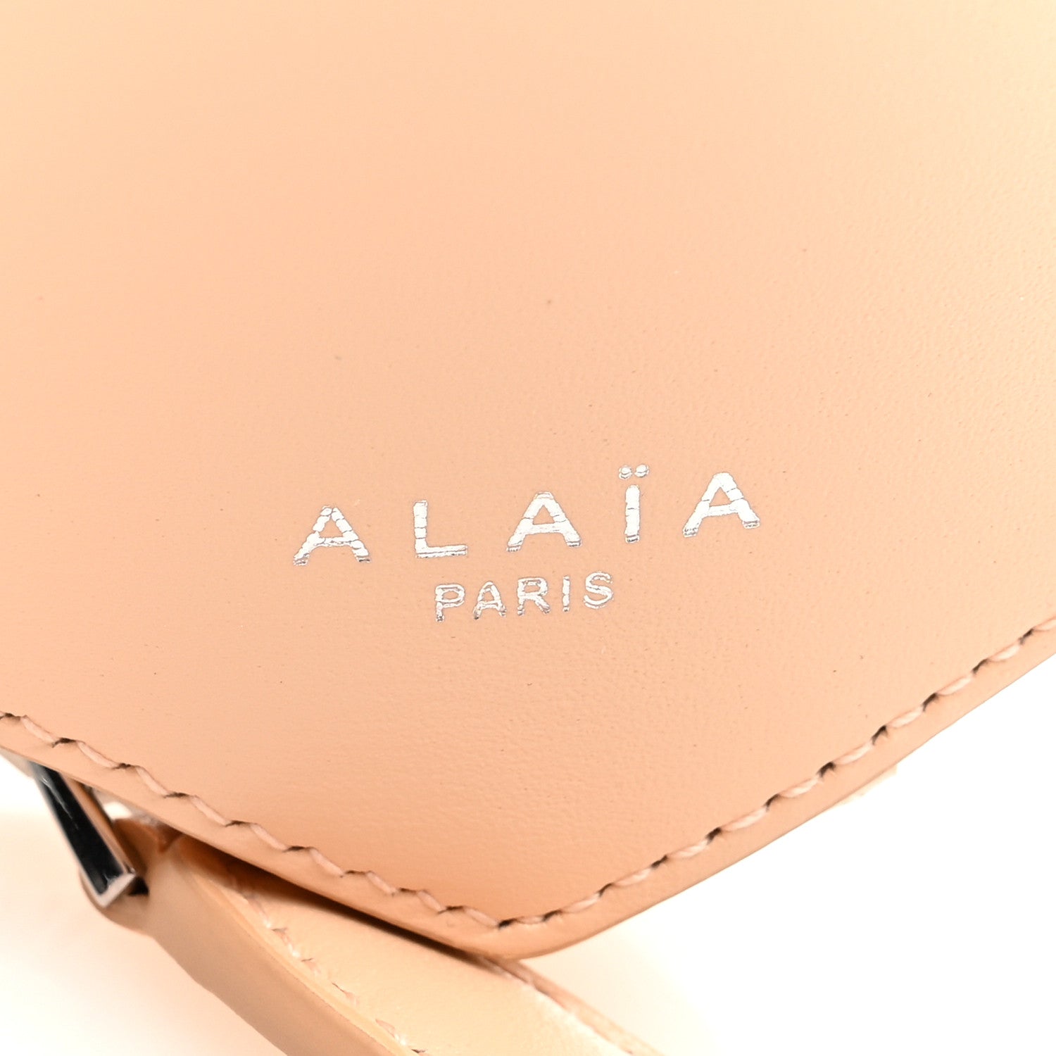 Alaia Lux Calfskin Le Coeur Bag Lacquer Peche 6 of 8