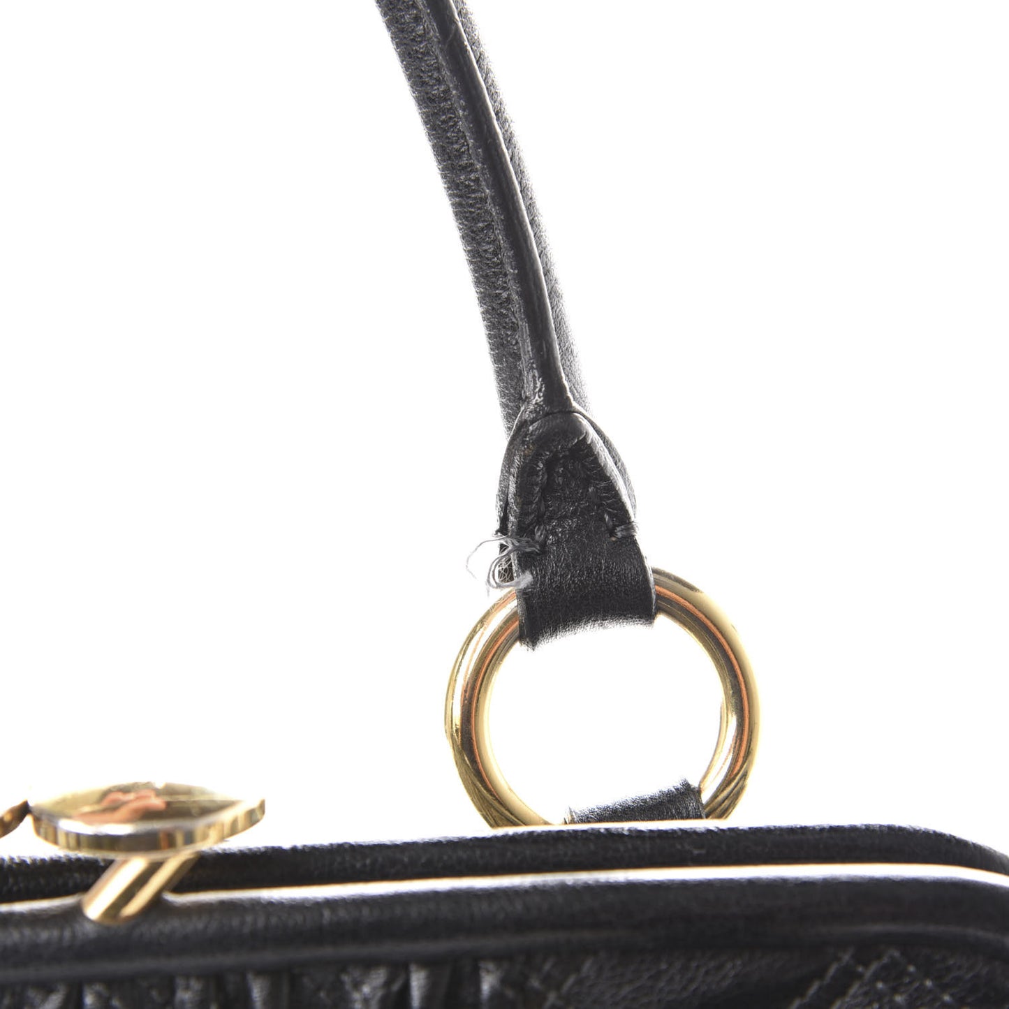Calfskin Quilted Stam Black