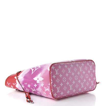 Louis Vuitton Monogram Escale Neverfull MM Rouge 4 of 10