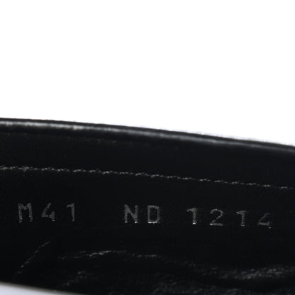 Louis Vuitton Glazed Calfskin Chess Flat Loafer 41 Black 9 of 9