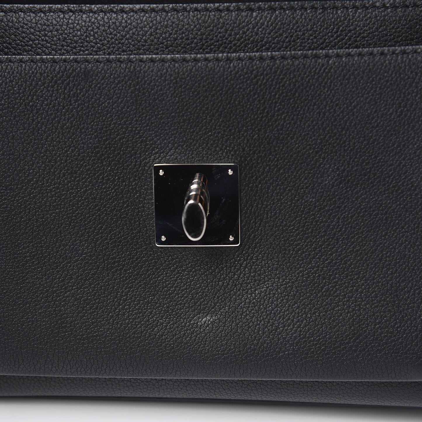 Soft Calfskin My Lockme Chain Bag BB Black